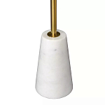 Кофейный столик с круглой столешницей на белом мраморном основании Original Foundation варинант исполнения - 5 | Loft Concept в Екатеринбурге