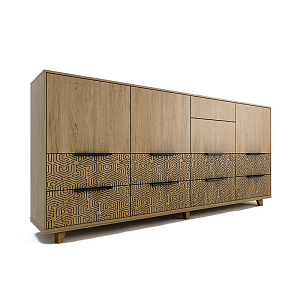 Комод длинный с орнаментом Brian