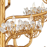 Люстра золотая в виде растения Golden Flower Glade варинант исполнения - 1 | Loft Concept в Екатеринбурге