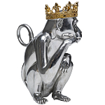 Статуэтка обезьяна в короне серебряная Golden Monkey варинант исполнения - 4 | Loft Concept в Екатеринбурге