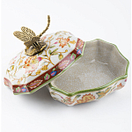 Фарфоровая шкатулка с бронзовой стрекозой Eden Garden варинант исполнения - 4 | Loft Concept в Екатеринбурге