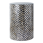 Столик круглый с инкрустацией Laura Black варинант исполнения - 1 | Loft Concept в Екатеринбурге