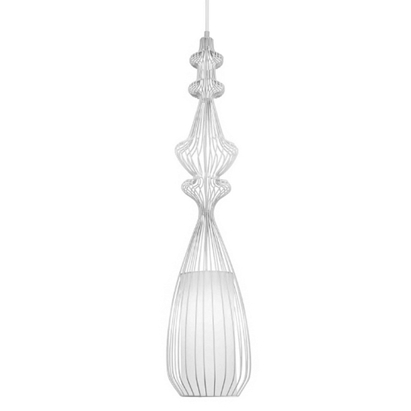 Подвесной светильник Wire Dream Pendant 1 Белый Белый Подвесной светильник Wire Dream Pendant 1 Белый Белый в Екатеринбурге | Loft Concept