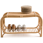 Скамья для прихожей из стеблей ротанга Willa Rattan Bench варинант исполнения - 2 | Loft Concept в Екатеринбурге