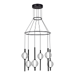 Люстра светодиодная с 6-ю сферическими стеклянными плафонами Splatter варинант исполнения - 1 | Loft Concept в Екатеринбурге