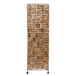 Торшер из перламутра на металлическом каркасе Indonesian Tower 2 варинант исполнения - 1 | Loft Concept в Екатеринбурге