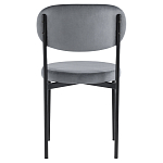 Стул с круглым сиденьем на металлическом основании ALFIE CHAIR Grey варинант исполнения - 3 | Loft Concept в Екатеринбурге