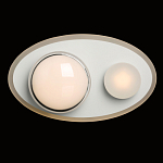 Бра овальной формы белого цвета с 2-мя лампами Lunar Pebbles варинант исполнения - 2 | Loft Concept в Екатеринбурге