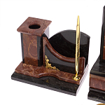 Настольный письменный набор из лемезита и змеевика с декором в виде Орла в подарочной упаковке Successful Leader варинант исполнения - 5 | Loft Concept в Екатеринбурге