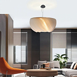 Подвесной светильник с белыми изящными декоративными лепестками Volumetric Petal Lamp варинант исполнения - 5 | Loft Concept в Екатеринбурге