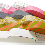 Дизайнерский модульный диван волнистой формы с цветным принтом Poltronova Superonda Sofa варинант исполнения - 43 | Loft Concept в Екатеринбурге