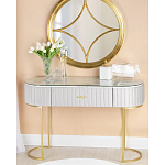 Консоль овальная на золотистых фигруных ножках Wall Console варинант исполнения - 4 | Loft Concept в Екатеринбурге