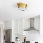 Потолочный светильник круглый цвета состаренная латунь Modern Simple Ceiling Light варинант исполнения - 3 | Loft Concept в Екатеринбурге