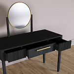 Туалетный Стол с зеркалом Primo Черный дуб варинант исполнения - 7 | Loft Concept в Екатеринбурге