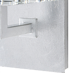 Бра серебряное с фактурным прозрачным абажуром Optical Crystal варинант исполнения - 2 | Loft Concept в Екатеринбурге