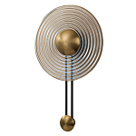 Бра с янтарным стеклянным диском и золотистыми акцентами Savio Glass Disc варинант исполнения - 1 | Loft Concept в Екатеринбурге