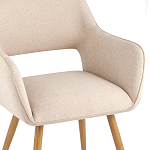 Стул в рогожке бежевого цвета NEASAN STOOL варинант исполнения - 6 | Loft Concept в Екатеринбурге