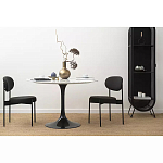 Стул мягкий Alfie Chair черный варинант исполнения - 6 | Loft Concept в Екатеринбурге