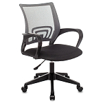 Офисное кресло с основанием из черного пластика Desk chairs Grey варинант исполнения - 1 | Loft Concept в Екатеринбурге