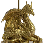 Настольная лампа с абажуром Дракон Golden Dragon Lamp Beige варинант исполнения - 6 | Loft Concept в Екатеринбурге