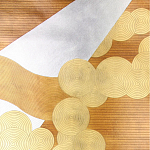 Обои ручная роспись в стиле Арт-деко Namban Colourway SC-290 on Deep Rich Gold gilded paper варинант исполнения - 1 | Loft Concept в Екатеринбурге