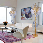 Торшер в виде золотого дерева с листьями FAIRYTREE Light варинант исполнения - 3 | Loft Concept в Екатеринбурге