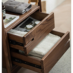 Вешалка деревянная с 2- мя ящиками Moon Walnut Furniture варинант исполнения - 9 | Loft Concept в Екатеринбурге