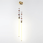 Бра с 2-мя вертикальными акриловыми светодиодными трубками и декоративными шариками PEARLS Suspension варинант исполнения - 1 | Loft Concept в Екатеринбурге