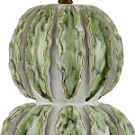 Настольная лампа с фактурным основанием с сочетании белого и зеленого цветов Festoon варинант исполнения - 1 | Loft Concept в Екатеринбурге