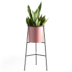 Кашпо из металла Elevated Planters розовое варинант исполнения - 1 | Loft Concept в Екатеринбурге