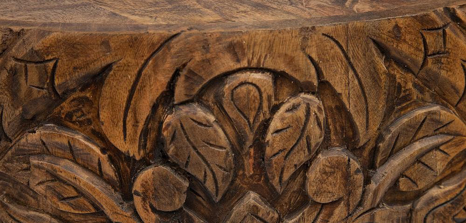 Кофейный стол Indian Carved Mango Tree  - Loft-Concept в Екатеринбурге