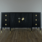 Большой Комод-буфет Elsa Dreams Black с ящиками варинант исполнения - 3 | Loft Concept в Екатеринбурге