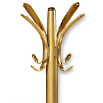 Вешалка золотого цвета с 4-мя крючками из пластика Curves Hangers варинант исполнения - 2 | Loft Concept в Екатеринбурге