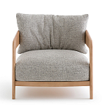 Кресло с каркасом из массива ясеня Deniaud Ash Grey Armchair варинант исполнения - 2 | Loft Concept в Екатеринбурге