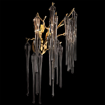 Бра с бронзовыми акцентами и прозрачными стеклянными каплями Droplet Bra варинант исполнения - 2 | Loft Concept в Екатеринбурге