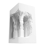 Встраиваемый в стену гипсовый светильник под покраску с колоннами и арками в античном стиле Antiquity Athena варинант исполнения - 6 | Loft Concept в Екатеринбурге