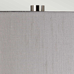 Настольная лампа с цилиндрическим абажуром и прозрачным стеклянным основанием Quintiesse варинант исполнения - 6 | Loft Concept в Екатеринбурге