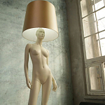 Лампа MANNEQUIN LAMP с абажуром изгибы тела варинант исполнения - 7 | Loft Concept в Екатеринбурге