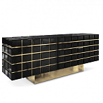 Дизайнерский комод в сочетании черного и золотого цвета Nubian варинант исполнения - 1 | Loft Concept в Екатеринбурге