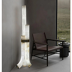 Торшер геометрический с тремя мраморными плафонами Marble Tripod варинант исполнения - 6 | Loft Concept в Екатеринбурге