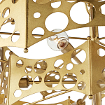 Люстра фигурная золотого цвета Corrugated Panels варинант исполнения - 2 | Loft Concept в Екатеринбурге