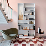 Дизайнерский стеллаж с вертикальными и горизонтальными полками Gio Ponti D.357.1 D.357.2 Rack варинант исполнения - 5 | Loft Concept в Екатеринбурге