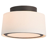 Потолочный светильник с круглым хлопковым абажуром Frosted Diffuser варинант исполнения - 1 | Loft Concept в Екатеринбурге