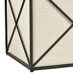 Пуф бежевый с черной металлической рамой Beige Pouf варинант исполнения - 2 | Loft Concept в Екатеринбурге