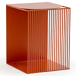 Оранжевый приставной стол из металла Lattice варинант исполнения - 1 | Loft Concept в Екатеринбурге