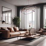 Люстра с 3-мя подвесами в виде шестиугольников Hexagon Horizontal варинант исполнения - 8 | Loft Concept в Екатеринбурге