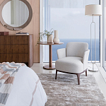 Приставной стол в шпоне ореха Elega варинант исполнения - 6 | Loft Concept в Екатеринбурге