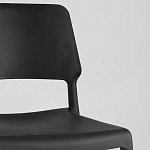 Пластиковый стул на ножках из массива бука Ferret Black 4 шт варинант исполнения - 8 | Loft Concept в Екатеринбурге