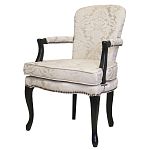 Кресло c растительным орнаментом Aubrey Classical Armchair beige jacquard варинант исполнения - 3 | Loft Concept в Екатеринбурге