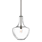 Подвесной светильник прозрачный стеклянный органической формы Kichler варинант исполнения - 1 | Loft Concept в Екатеринбурге